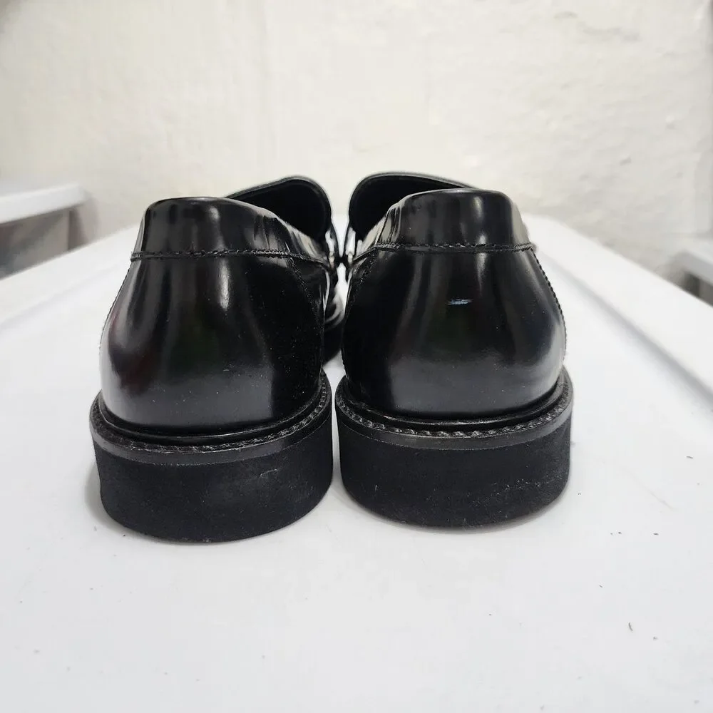 Geox Patrick Cox glossy black leather monk-strap Hybrid Dress loafers US13 EU46